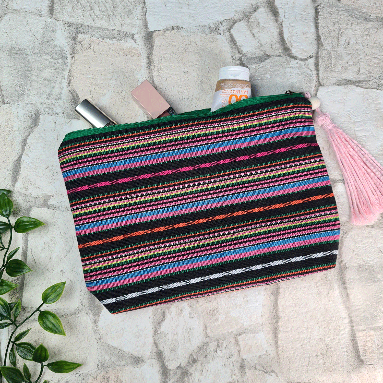 Boho Ethnic Print Cosmetic Bag