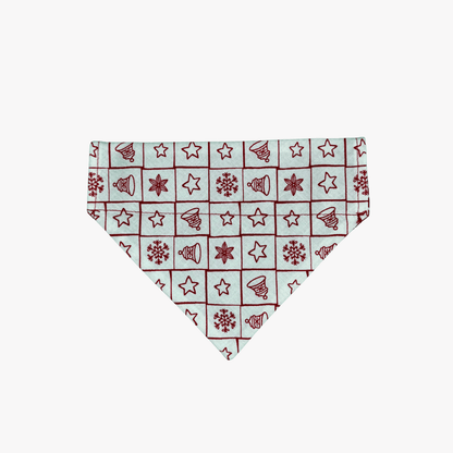 Double Sided Christmas Print Dog Bandana