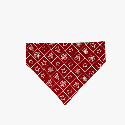 Double Sided Christmas Print Dog Bandana