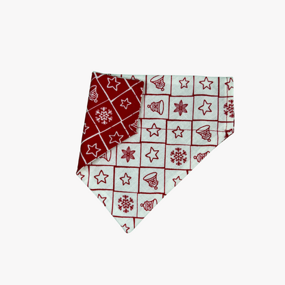 Double Sided Christmas Print Dog Bandana