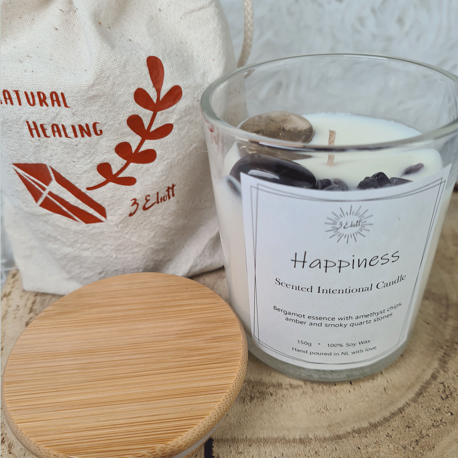 Intentional Candles Love, Prosperity, Calm, and Happiness