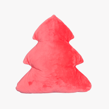 Pink Christmas Tree Shaped Pillow