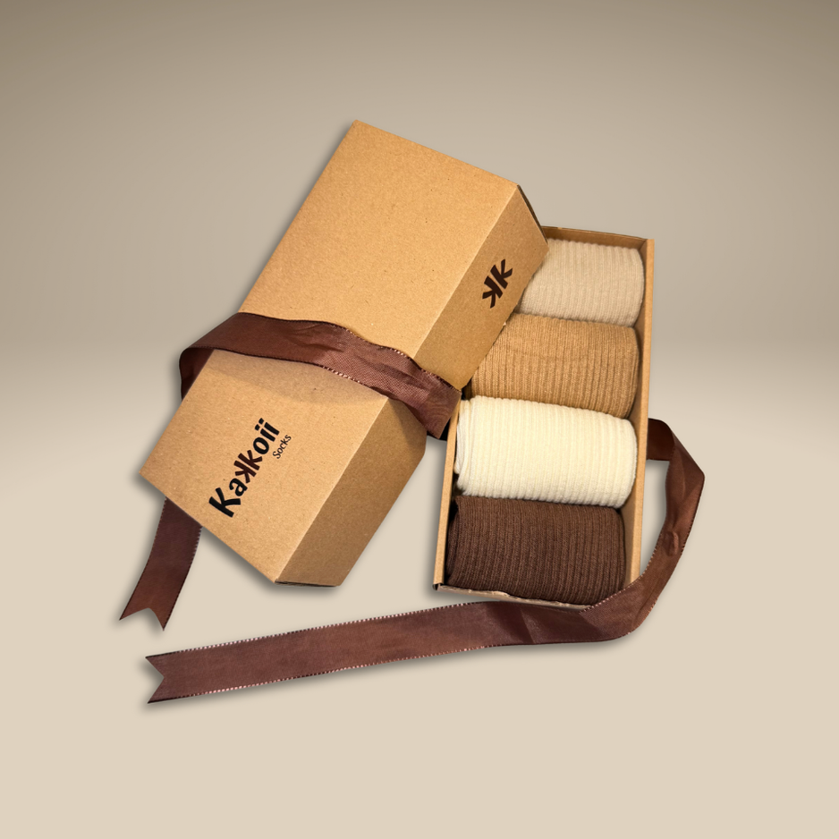 Set of Neutral Color Socks