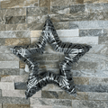 Silver Rattan Christmas Star with LED Lights