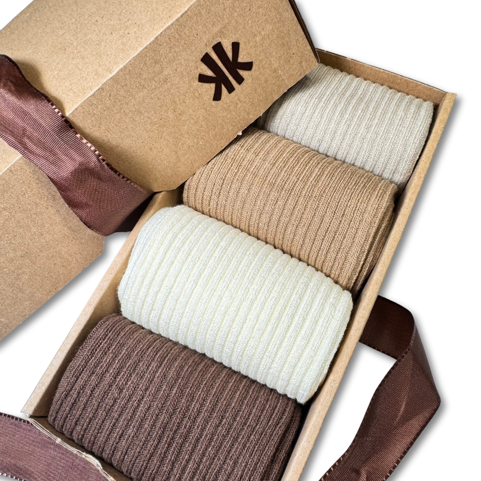 Set of Neutral Color Socks