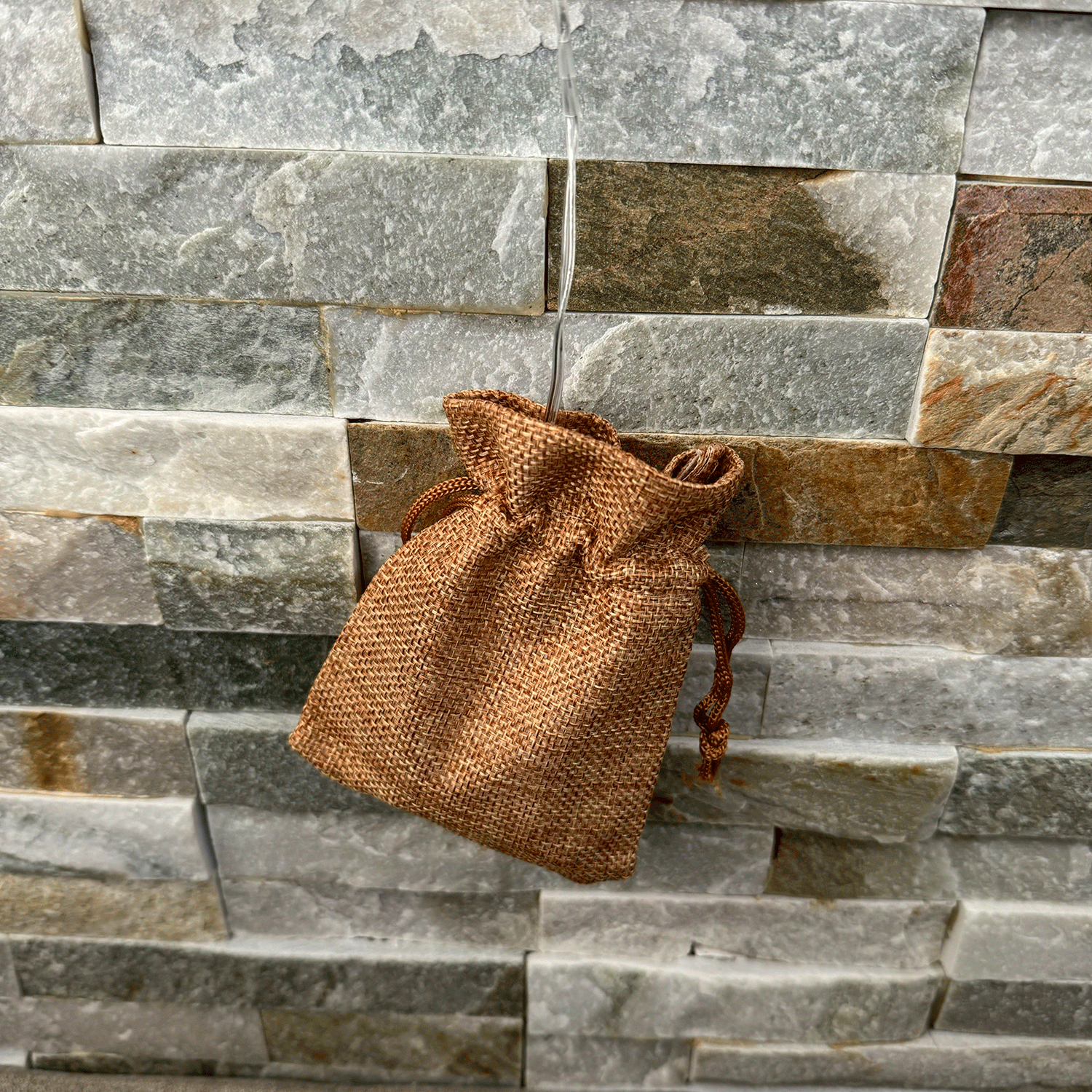 Gold Rattan Christmas Star with LED Lights