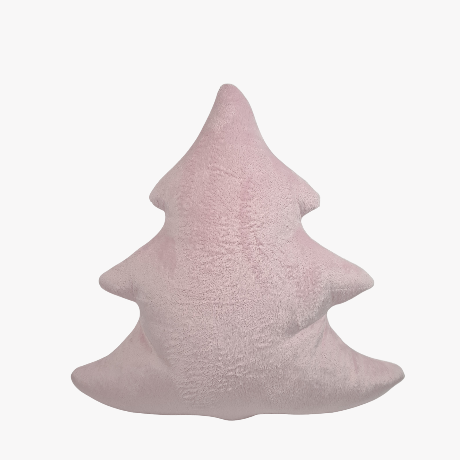 Soft Pink Christmas Tree Shaped Pillow