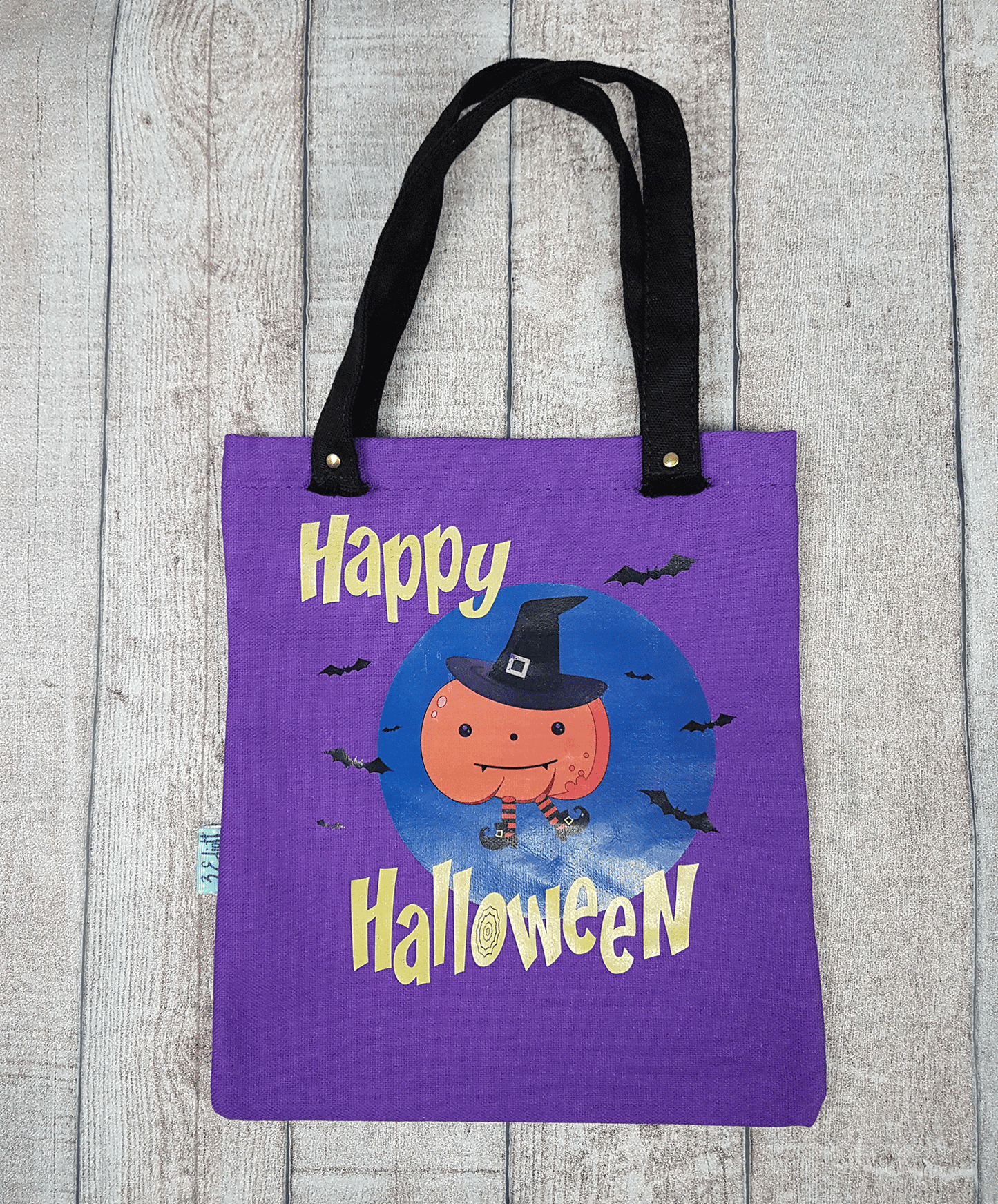 Happy Halloween cotton canvas bag