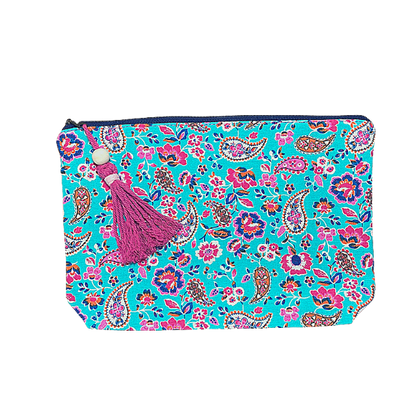 Boho Style Canvas Cosmetic Bag