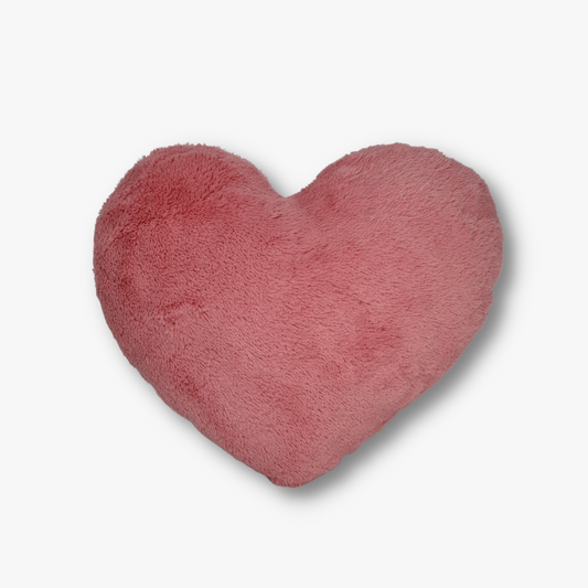 Pink Plush Heart Shaped Pillow