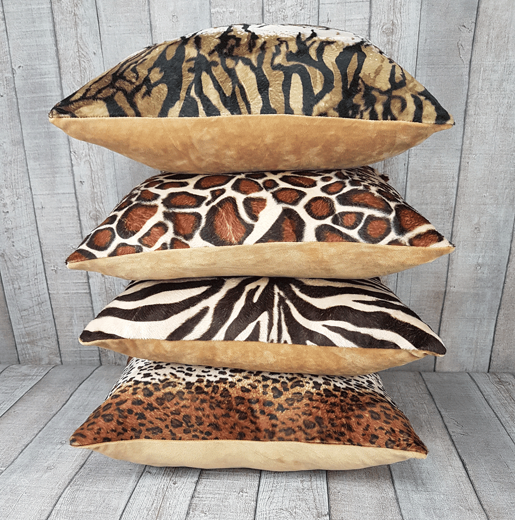 Zebra Beige Brown Cushion Cover 45x45