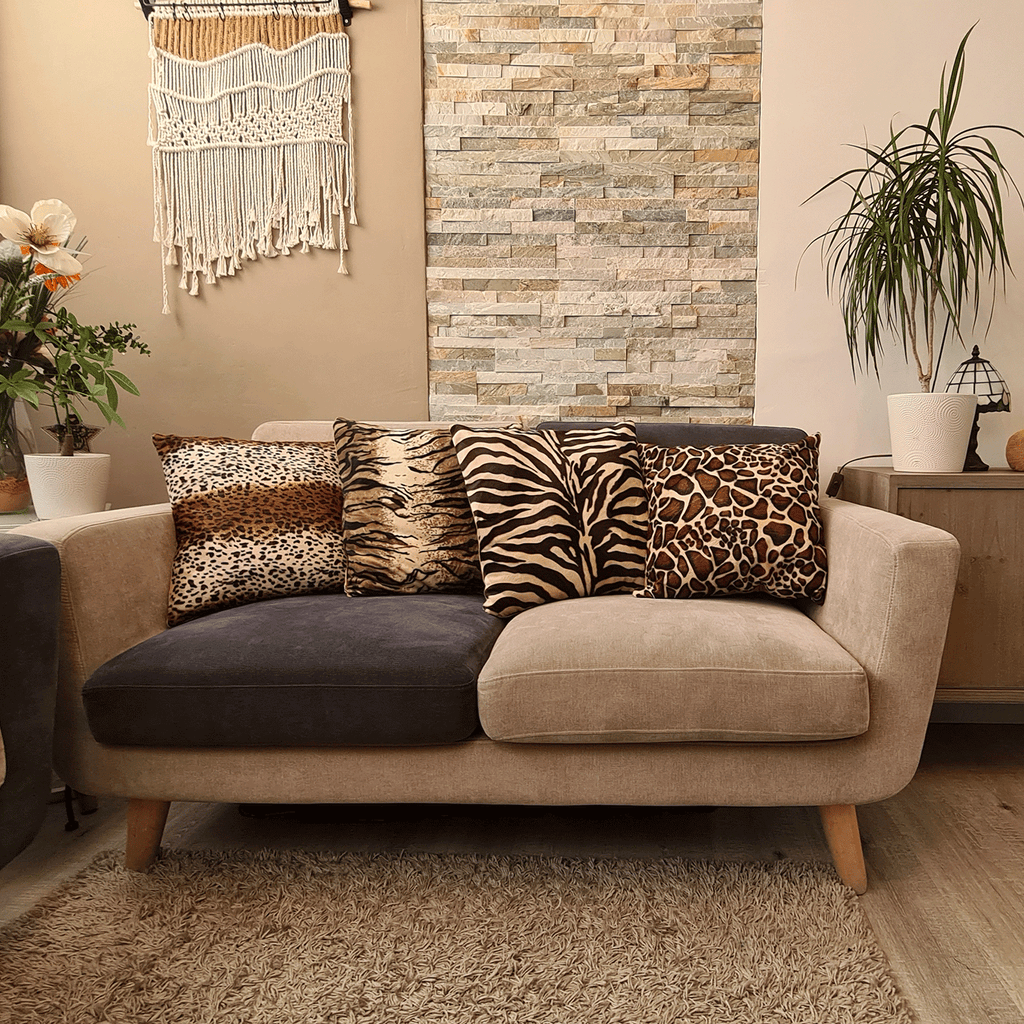 Giraffe Brown Cushion Cover 45x45