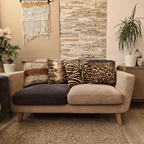 Zebra Beige Brown Cushion Cover 45x45