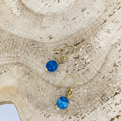 Blue Agate Earrings