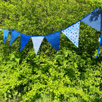 Blue Tones Fabric Bunting
