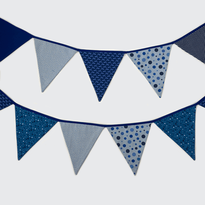 Blue Tones Fabric Bunting