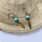 Minimalist Boho Style Turquoise Earrings