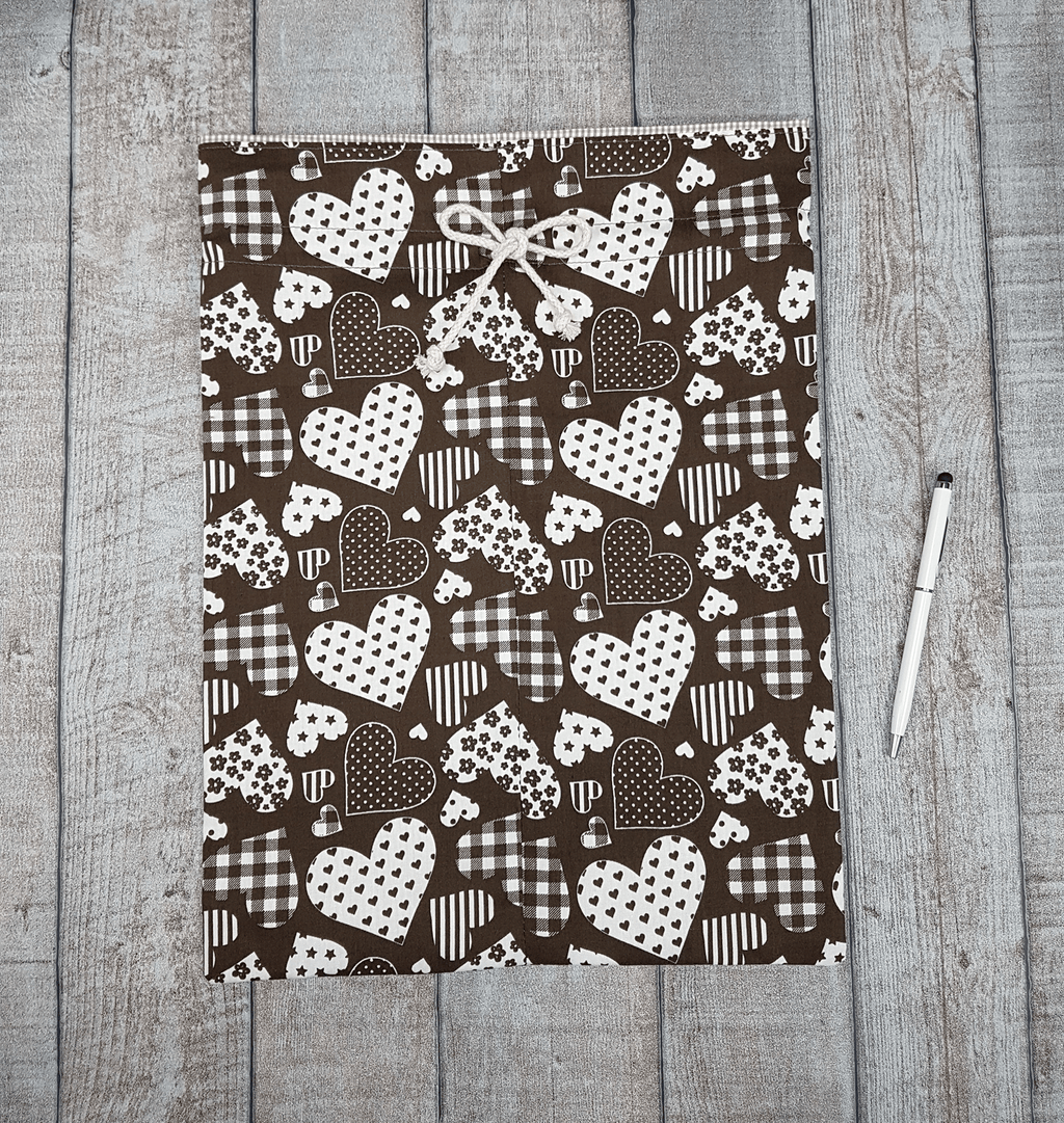 Drawstring Gift Bags Brown (set of 3)