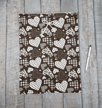 Drawstring Gift Bags Brown (set of 3)