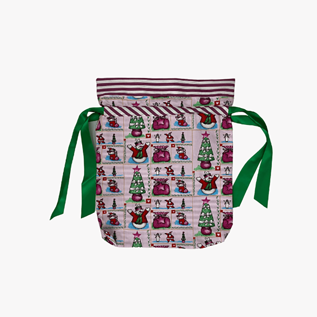 Cotton Christmas Gift Bags Small