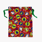 Joyful Print Cotton Christmas Gift Bag Large