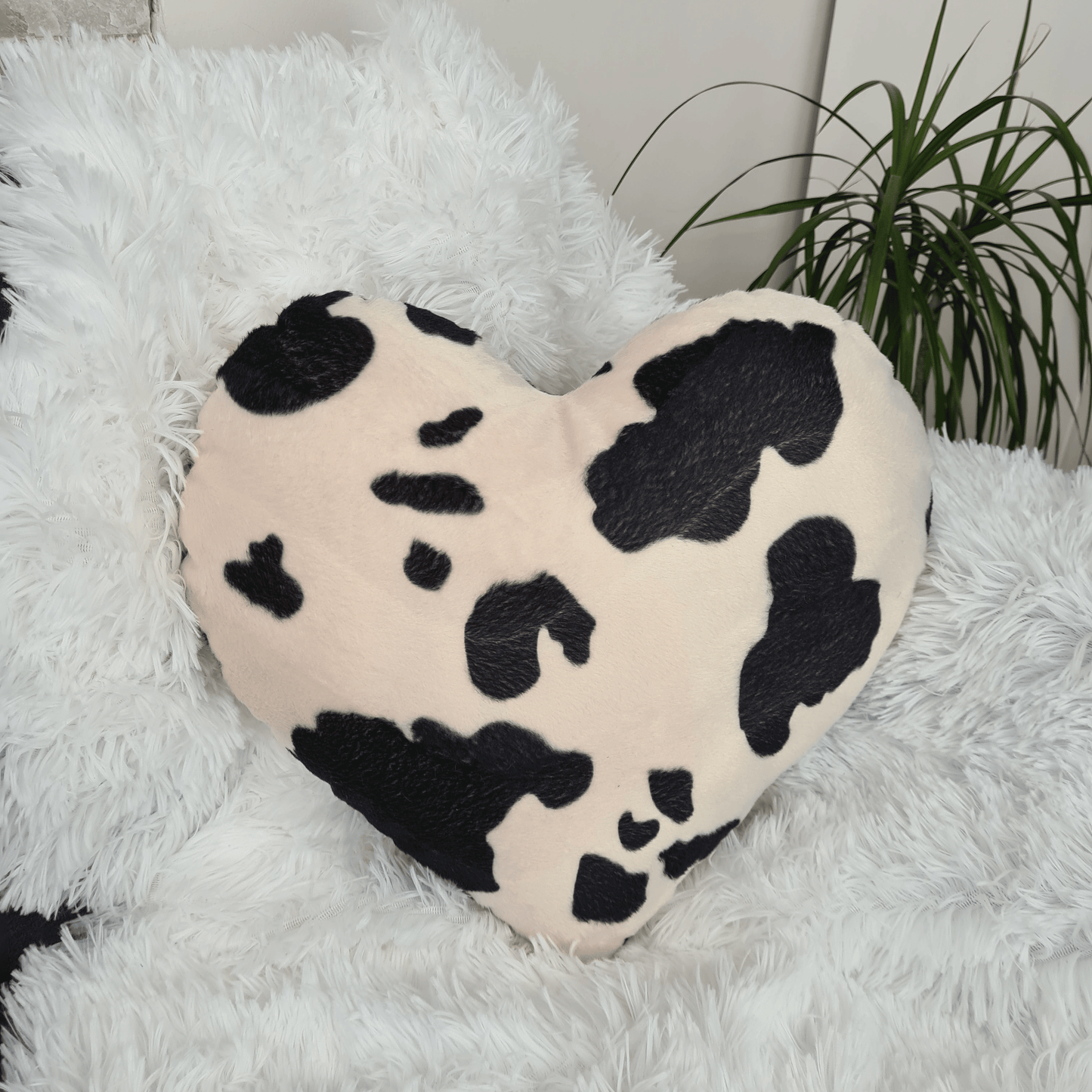 Heart Shaped Pillow Animal Print