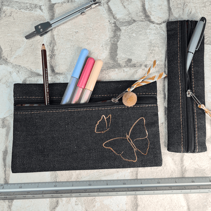 Denim Pencil Case