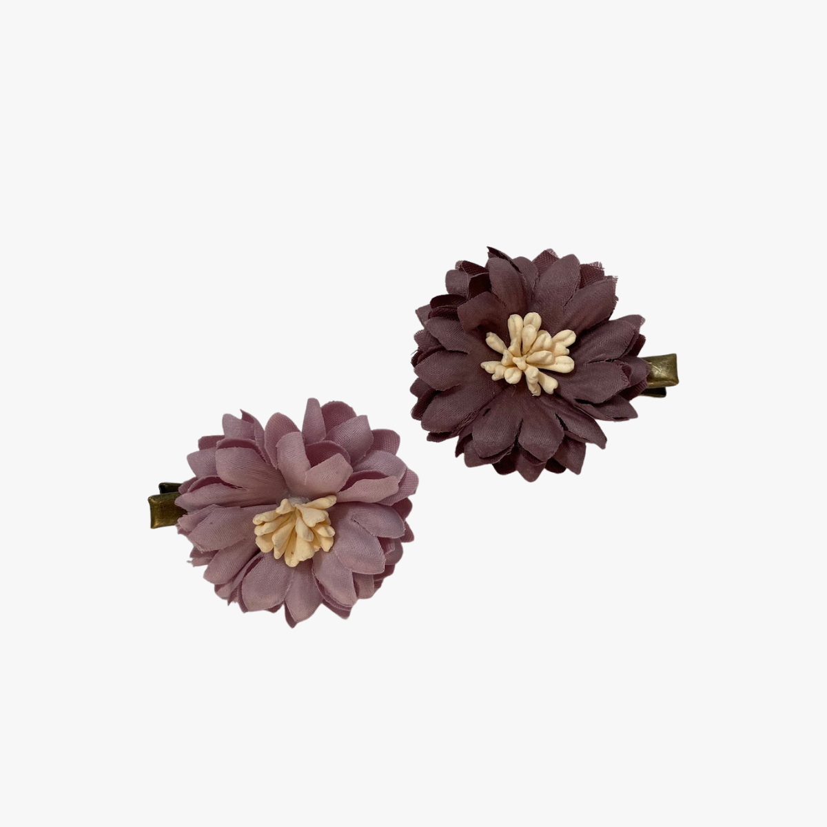Set of 2 Vintage Flower Hair Clips