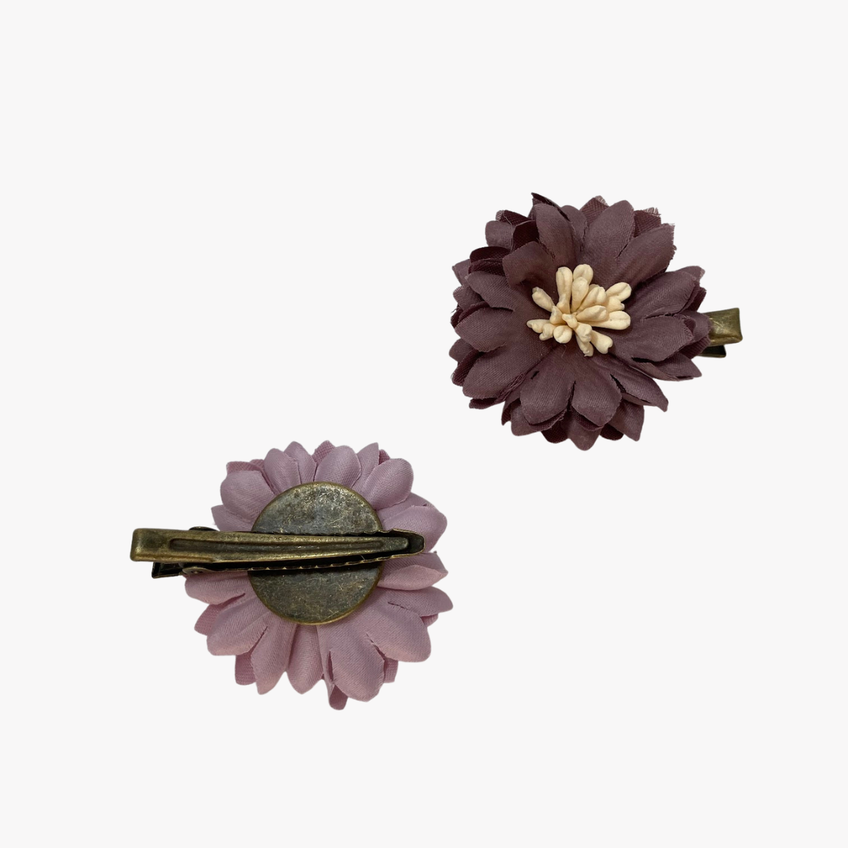 Set of 2 Vintage Flower Hair Clips