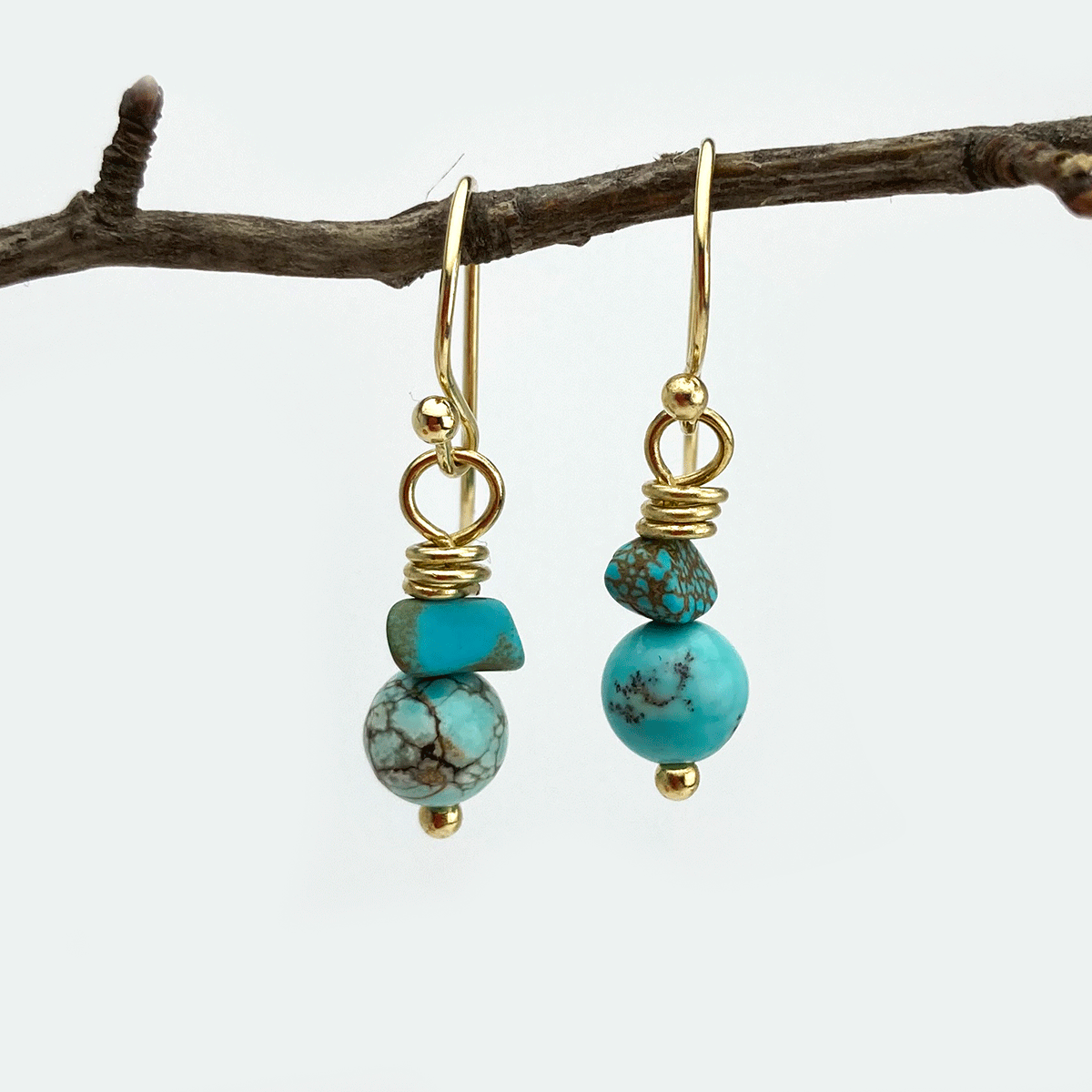 Blue Howlite Earrings