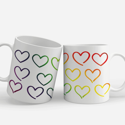 Rainbow Pride LGBT Print Mugs