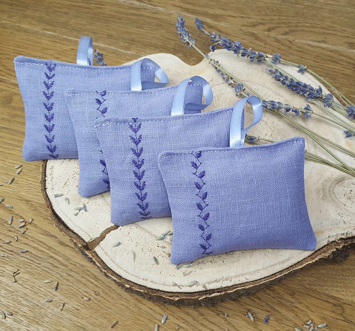 Linen Lavender Sachet  (Set of 4)