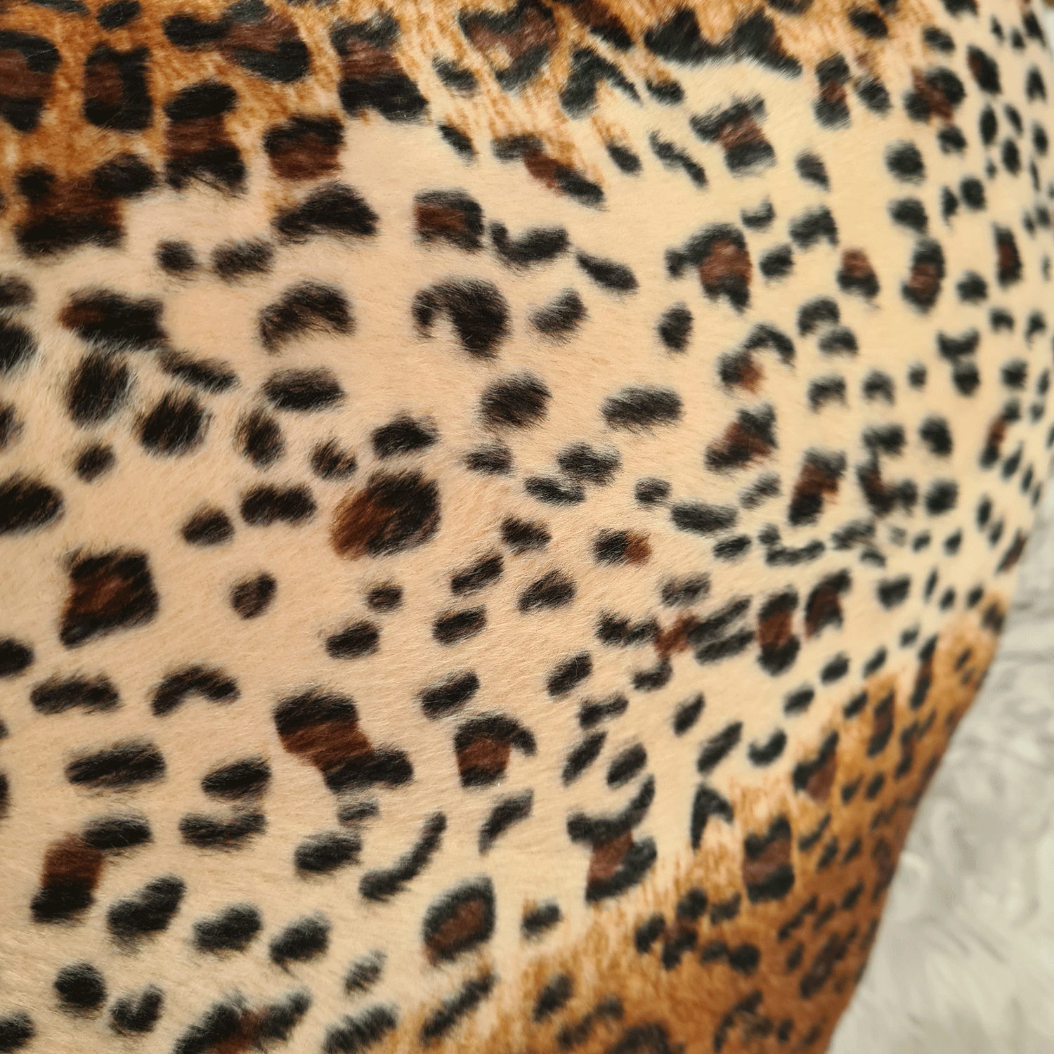 Heart Shaped Pillow Animal Print