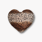 Heart Shaped Pillow Animal Print