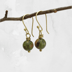 Unakite stone Earrings