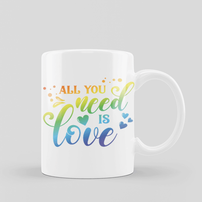 Rainbow Pride LGBT Print Mugs