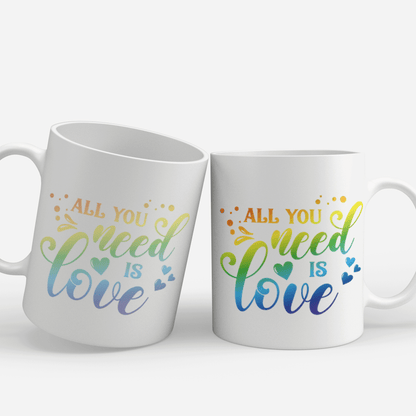 Rainbow Pride LGBT Print Mugs