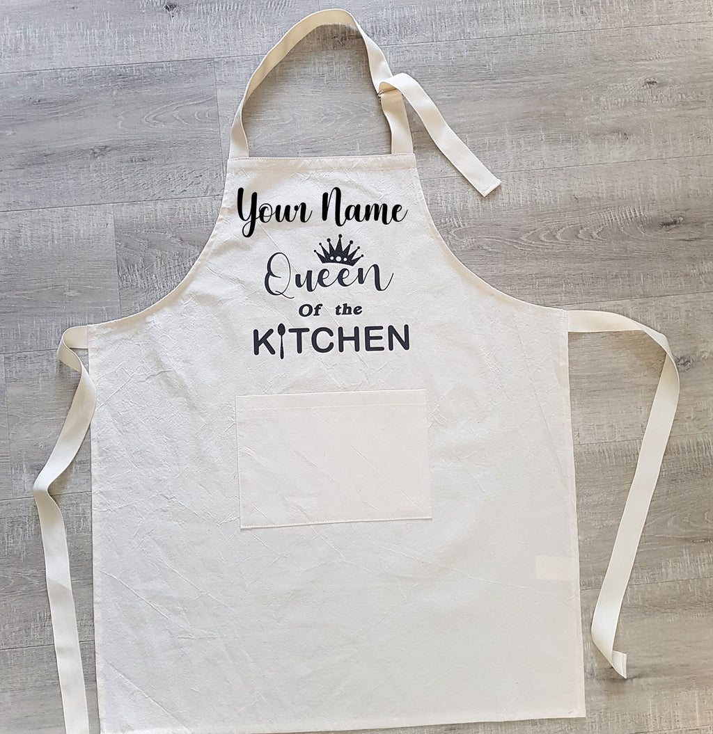 Personalized Natural Cotton Apron