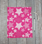Drawstring Gift Bags Pink (set of 3)