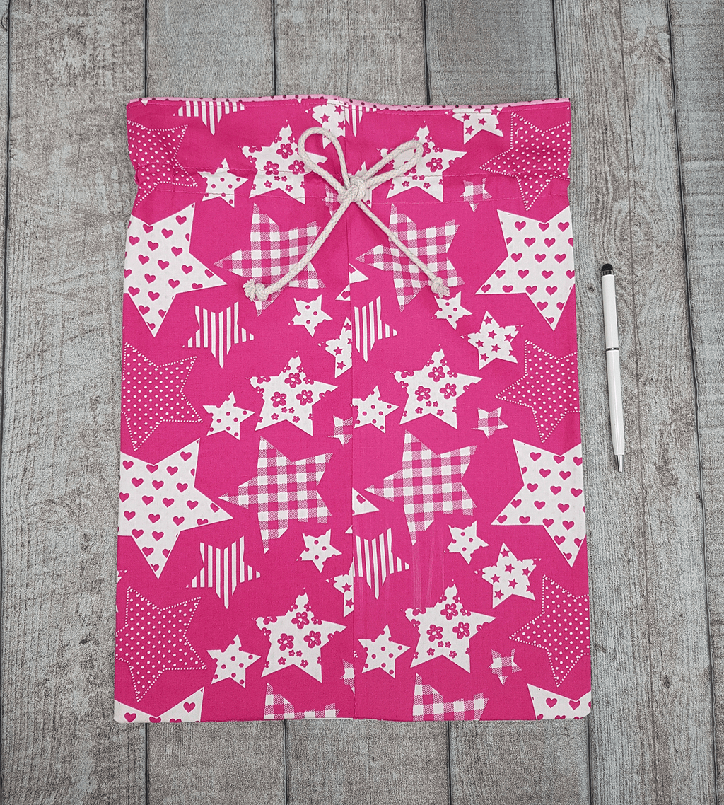 Drawstring Gift Bags Pink (set of 3)