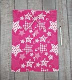 Drawstring Gift Bags Pink (set of 3)