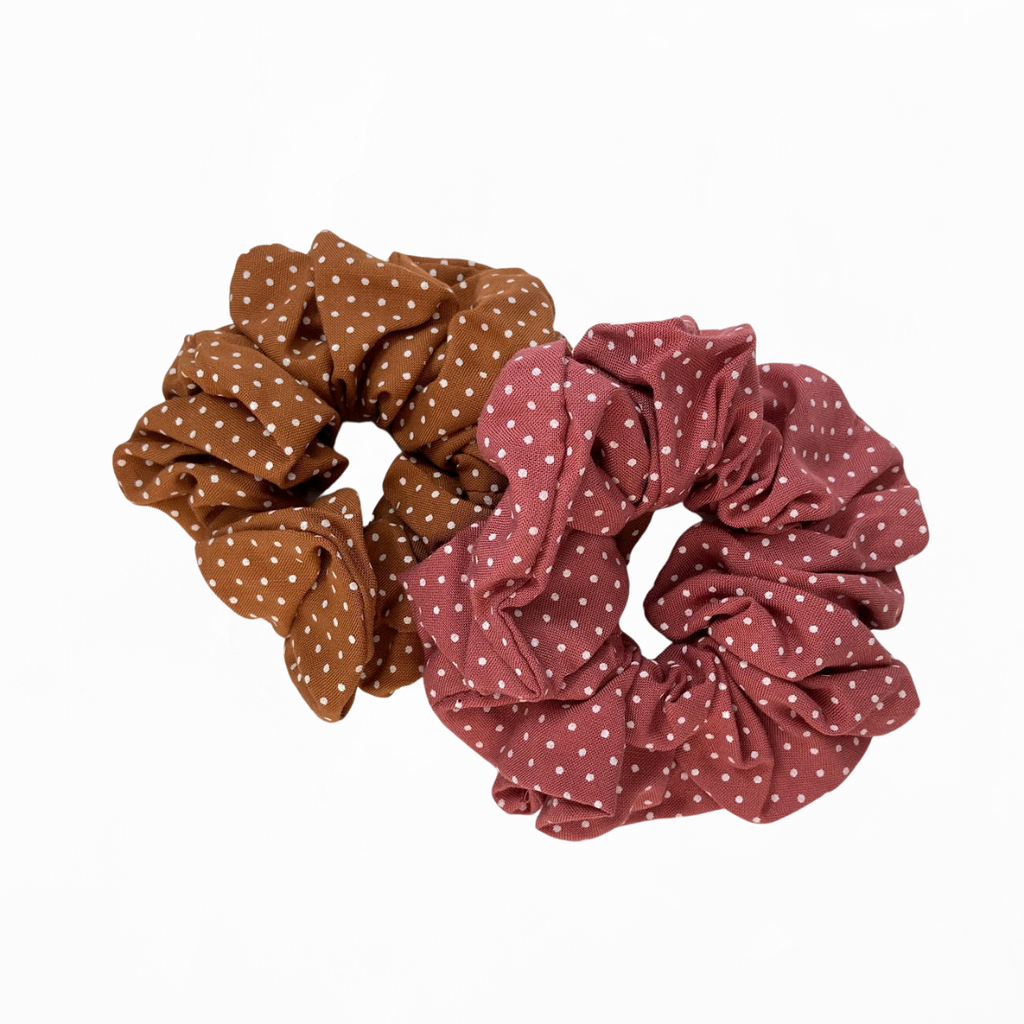 Polka Dots Scrunchies Set of 2