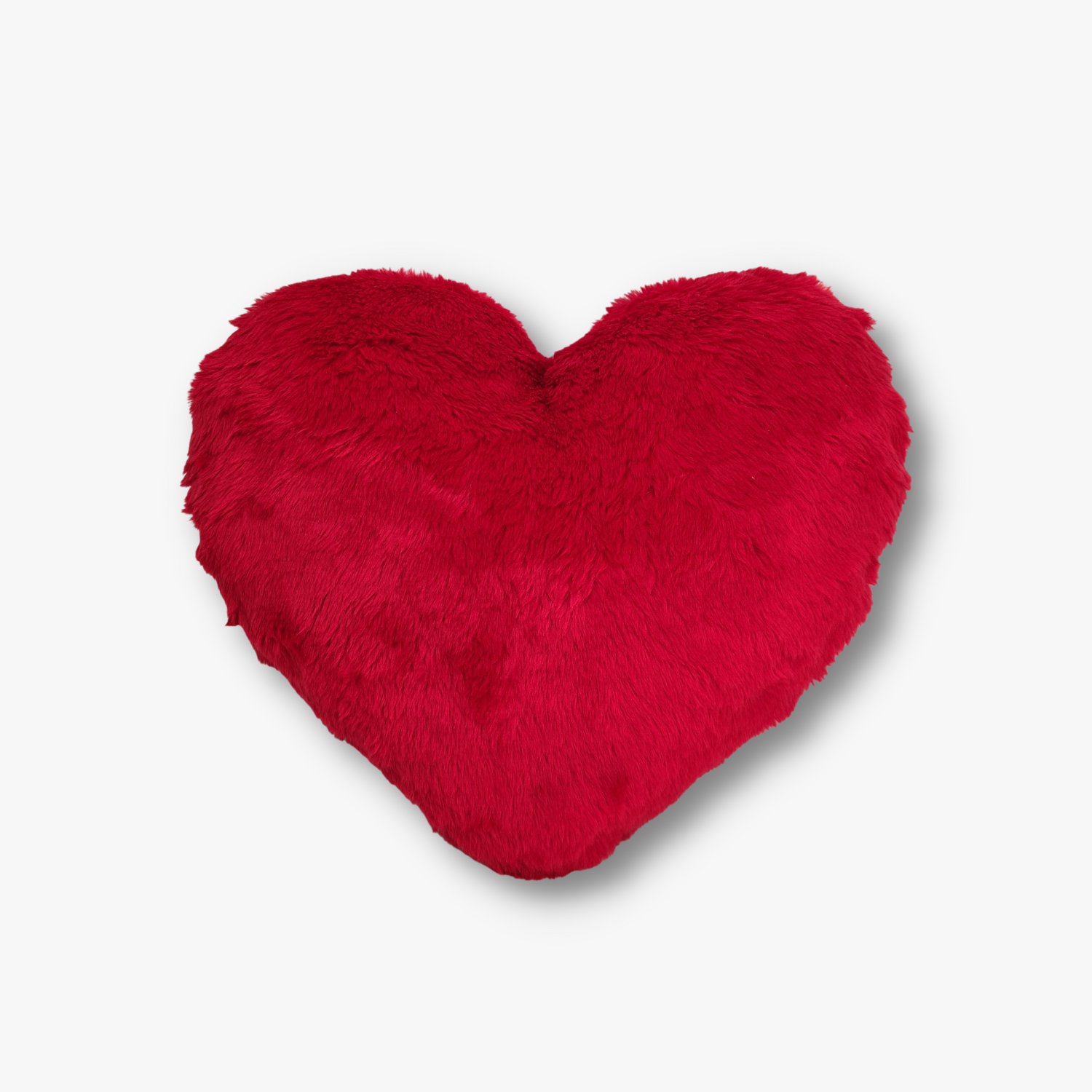 Red Plush Heart Shaped Pillow