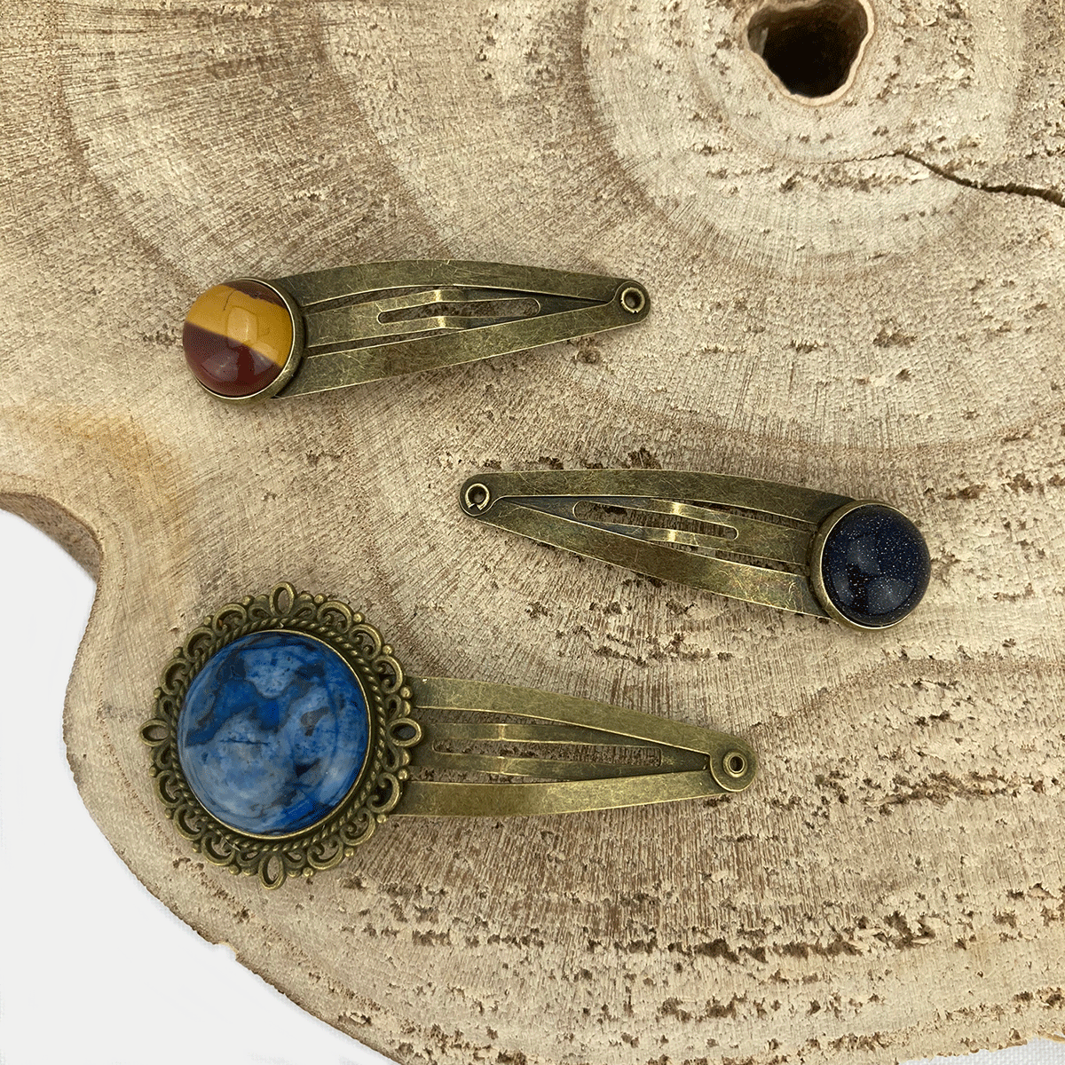 Set of 3 Vintage Hair Pins