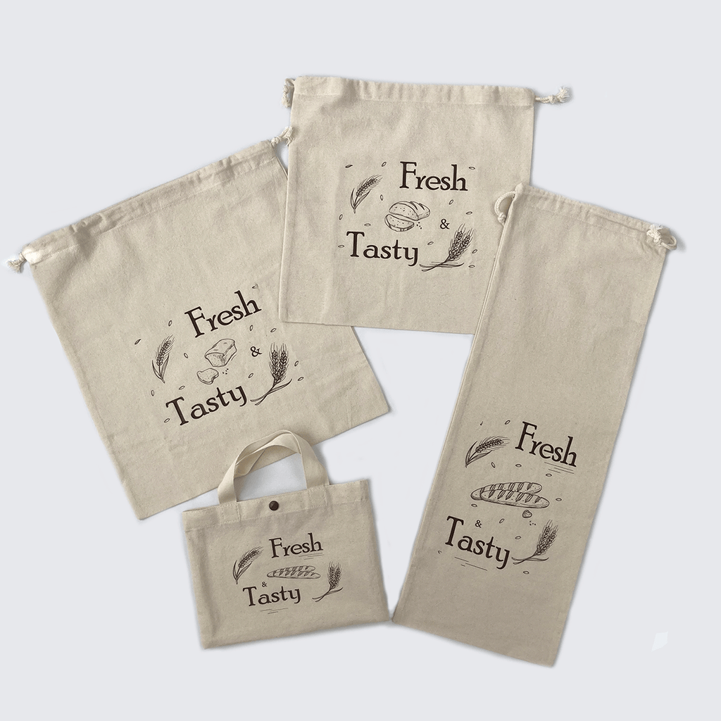 Cotton Bread Bag - Set of 3