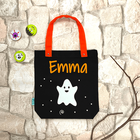 Customize Glow in the Dark Halloween Bag Black