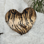 Heart Shaped Pillow Animal Print