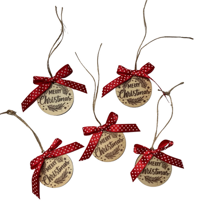 Wooden Christmas Tag