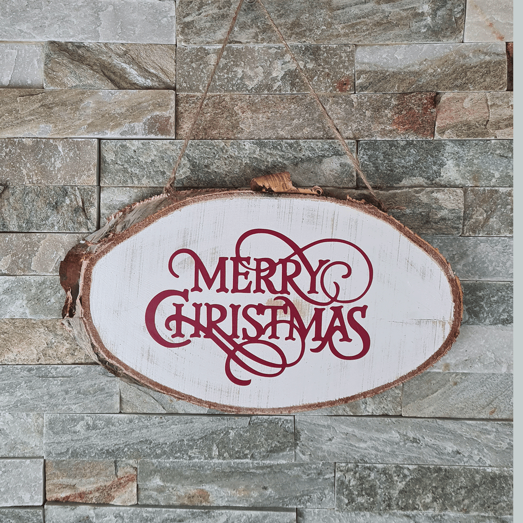 Wooden Merry Christmas Sign