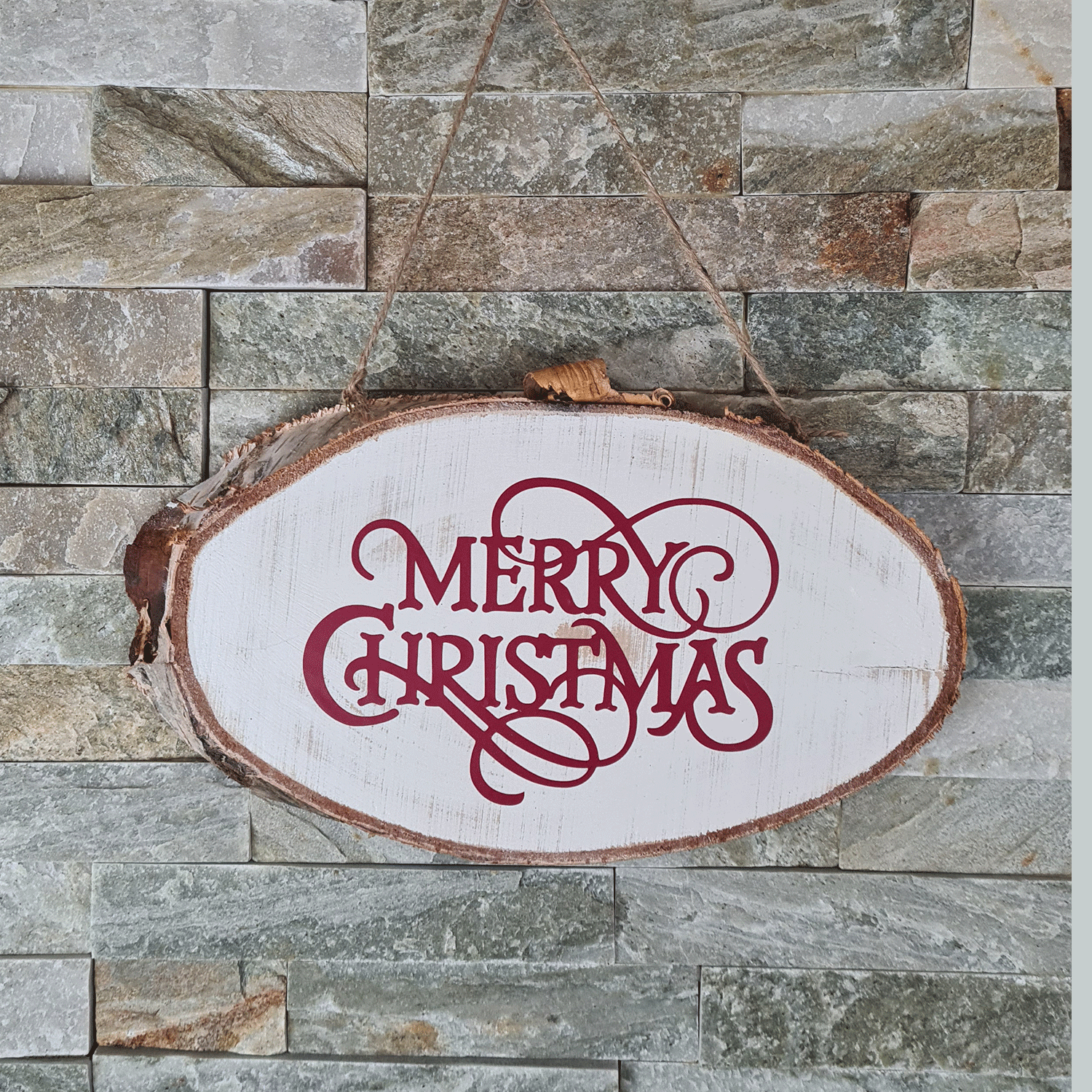 Wooden Merry Christmas Sign